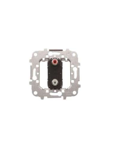 Toma VDI 2RCA conexion con tornillo - A000121100 NIESSEN 8155.2