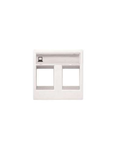 Tapa ventana 2 conectores BL - A000123017 NIESSEN N2218.2 BL
