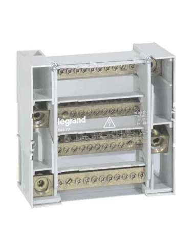 Repartidor módulo monobloc - 4P - 250A - 12 conexiónes - 9 módulos - A000127773 LEGRAND 004877
