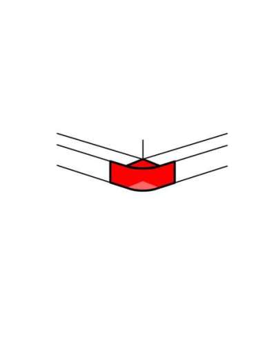 Ángulo exterior - para canal DLP Aluminio de 50x105 con 1 tapa 85 - A000128469 LEGRAND 011232