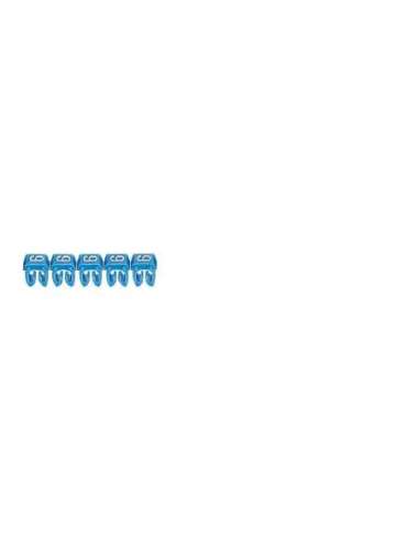 Etiqueta CAB 3 para cableado de 4 a 6mm² - cifra 6 - azul - A000130861 LEGRAND 038236 (EMBALAJE DE 800 UNIDADES)