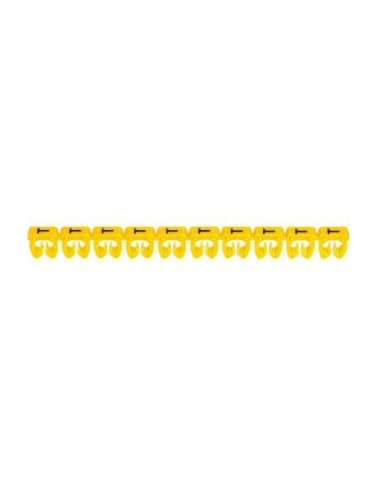 Etiqueta CAB 3 para cableado de 4 a 6mm² - letra mayúscula T - A000130957 LEGRAND 038379 (EMBALAJE DE 300 UNIDADES)