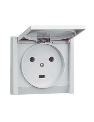 Base de corriente para empotrar 20A 2P+T 400V IP44. Color gris - A000131463 LEGRAND 055703