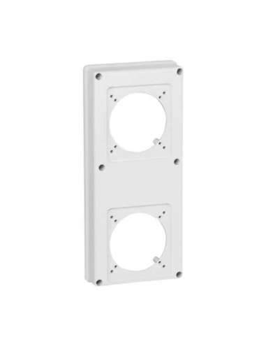 Placa frontal de 280x125mm para montaje de 2 bases o tomas de 16 o 32A - A000131548 LEGRAND 057718