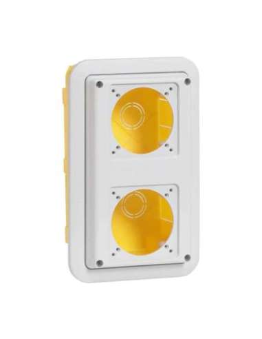 Caja de montaje empotrado P17. IP55. Para 2 bases o tomas de 16A para cuadros con entre - A000131550 LEGRAND 057721