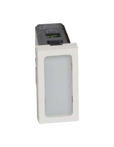 Piloto simple Mosaic - 230 V~ - 1 módulo - Blanco antibacteriano - A000132172 LEGRAND 078501 (EMBALAJE DE 10 UNIDADES)