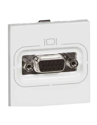 Base vídeo Mosaic - HD 15 - preconectorizada - 2 módulos - Blanco - A000132240 LEGRAND 078757