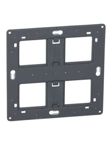 Soporte Mosaic - 2x5 o 2x2x2 módulos - 2 puestos - Fijación con tornillos - A000132371 LEGRAND 080264