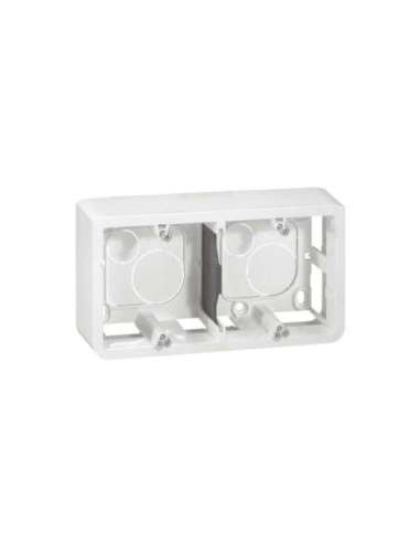 Caja de superficie Mosaic - 4/5 o 2x2 módulos - profundidad 40mm - Horizontal - para so - A000132382 LEGRAND 080285