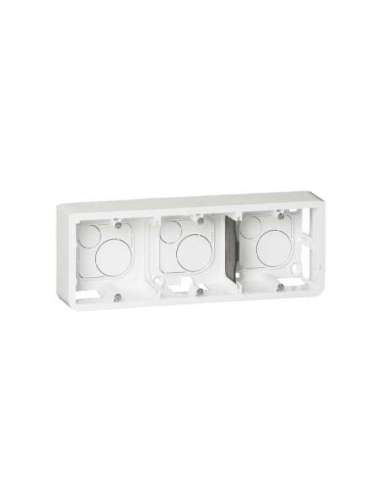 Caja de superficie Mosaic - 6/8 o 3x2 módulos - profundidad 40mm - Horizontal - para so - A000132383 LEGRAND 080286