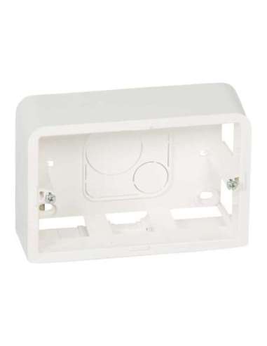 Caja de superficie Mosaic - 3 módulos - profundidad 40mm - para soporte ref. 080259 - A000132384 LEGRAND 080289