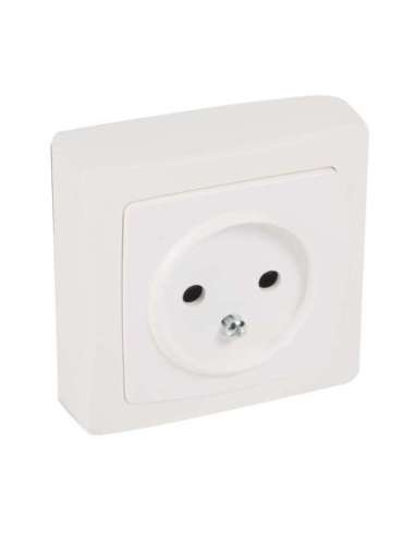 Base 2P+T obturador de protección - Oteo - monobloc - Bornes de tornillos - Blanco - A000132414 LEGRAND 086025