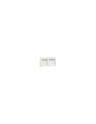 Placa de superficie 2 puestos Oteo de color blanco - A000132443 LEGRAND 086092