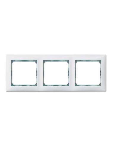 Placa embellecedora Valena de 3 elementos de color blanco/cristal para montaje horizont - A000133854 LEGRAND 774463