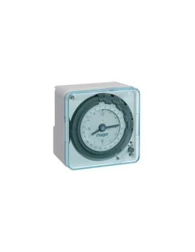Interruptor horario esfera diaria 220V-50 con reserva 200h - A000147047 HAGER EH711