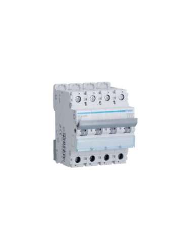 Automático magnetotérmico M curva-C 6kA 4P 20A - A000149062 HAGER MCA420