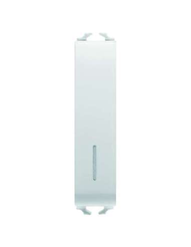 PULSADOR UNIPOLAR 250 Vca - NA 10A ILUMINABLE - CON DIFUSOR - 1/2 MÓDULO - BLANCO BRILL - A000168272 GEWISS GW10162