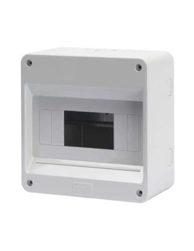 CAJA PROTEGIDA SIN PUERTA - PAREDES CON AGUJEROS TROQUELADOS - PREPARADO PARA ALOJAR RE - A000171107 GEWISS GW40026
