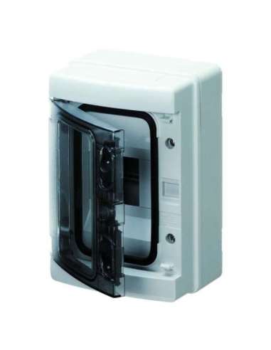 CAJA CON PAREDES LISAS - PREPARADO PARA ALOJAR REGLETAS - 4M IP65 - A000171123 GEWISS GW40101