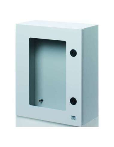 CUADRO EN METAL PORTA PUERTA VENTANA DE CRISTAL TEMPLADO Y CERRADURA 800X1060X350 - IP5 - A000171585 GEWISS GW46237