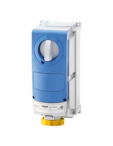BASE FIJA INTERBLOQUEADAS VERTICAL - CON FONDO - SIN BASE PORTAFUSIBLES - PARA USOS SEV - A000173838 GEWISS GW66501