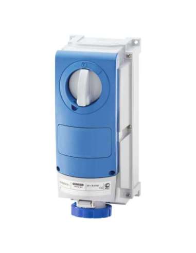 BASE FIJA INTERBLOQUEADAS VERTICAL - CON FONDO - SIN BASE PORTAFUSIBLES - PARA USOS SEV - A000173841 GEWISS GW66504