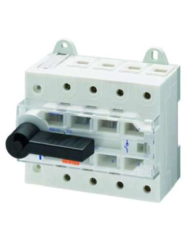 INTERRUPTOR DE MANOBRIA SECCIONADOR - MSS 125 - 4P 100A 400V - 6 MODULÓS - A000178322 GEWISS GW97725