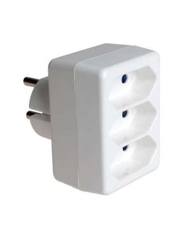 Adaptador triple 2P