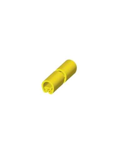 18 Manguito precortado amarillo Ø5x18 PVC plastificado 1851-M - A000182243 UNEX 1851-M (EMBALAJE DE 1000 UNIDADES)