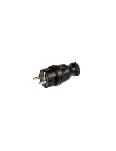 CLAVIJA AÉREA GOMA IP44 2P+T 250V 16A CONTACTO LATERAL Y TIPO PIN (DUAL) IDE 00115 (EMBALAJE DE 30 UNIDADES)