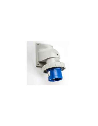 CLAVIJA EMPOTRAR ACODADA IP67 2P+T 100/130V 32A 4H IDE 01614
