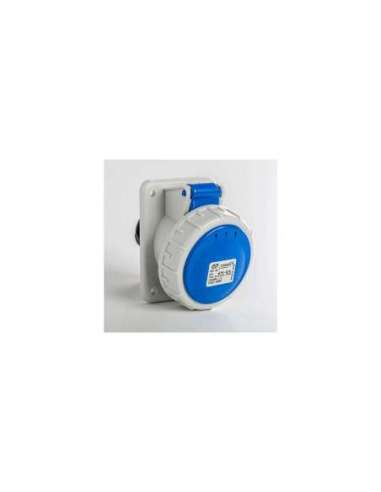 BASE EMPOTRAR INCLINADA IP66-IP67 2P+T 200/250V 16A 6H IDE 02801 (EMBALAJE DE 8 UNIDADES)