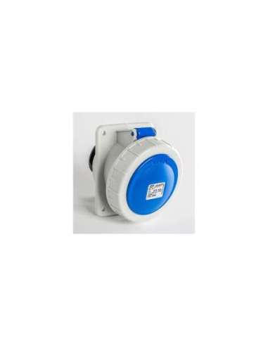 BASE EMPOTRAR INCLINADA IP66-IP67 2P+T 200/250V 32A 6H IDE 02804 (EMBALAJE DE 6 UNIDADES)