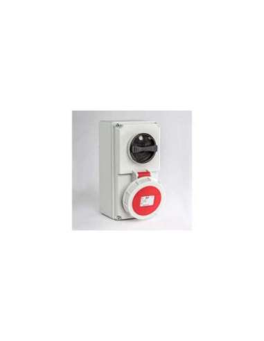 BASE MURAL ENCLAVAMIENTO IP66-IP67 2P+T 200/250V 16A 6H IDE 02831