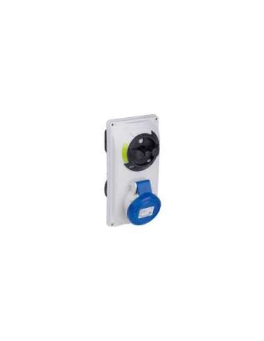 BASE EMPOTRAR ENCLAVAMIENTO IP44-IP54 3P+T 380/415V 16A 6H IDE 03352
