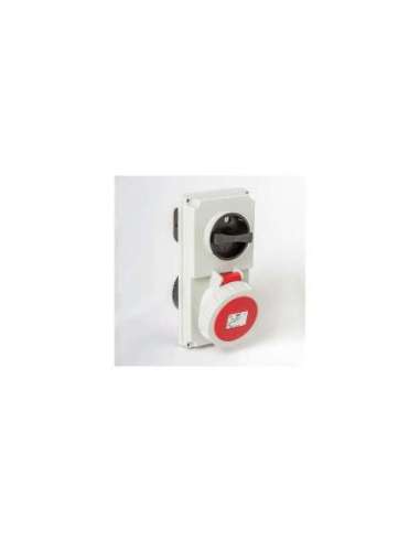 BASE EMPOTRAR ENCLAVAMIENTO IP66-IP67 3P+T 380/415V 16A 6H IDE 03812