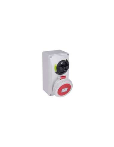 BASE MURAL ENCLAVAMIENTO IP66-IP67 3P+N+T 200/346 240/415V 16A 6H IDE 03833