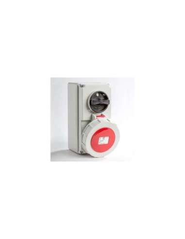 BASE MURAL ENCLAVAMIENTO IP66-IP67 3P+N+T 200/346 240/415V 32A 6H IDE 03836