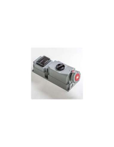 BASE MURAL ENCLAVAMIENTO RAIL DIN IP66-IP67 3P+N+T 200/346 240/415V 63A 6H IDE 03883