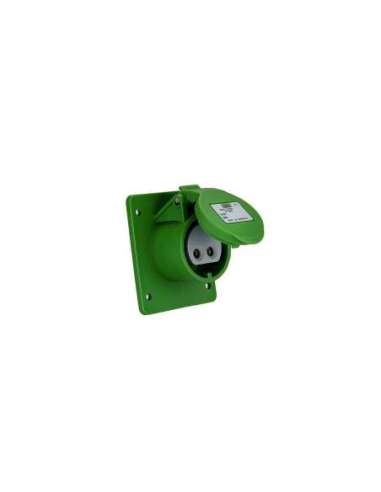 BASE EMPOTRAR RECTA BAJÍSIMA TENSIÓN IP44 3P 24/42V (400/500HZ) 32A 11H IDE 08480