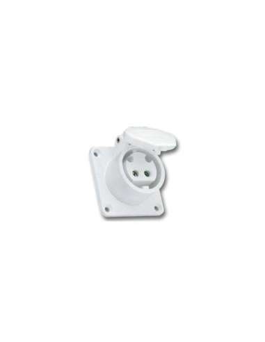 BASE EMPOTRAR RECTA BAJÍSIMA TENSIÓN IP44 2P 42V (50/60HZ) 16A 12H IDE 09311