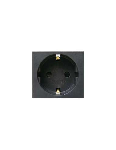 BASE TIPO SCHUKO 2P+TT 16A 205V 2 MÓDULOS - A000189711 IDE 45201 (EMBALAJE DE 5 UNIDADES)