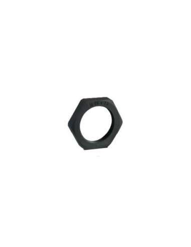 TUERCA NORMANYL M20 PA NEGRO RAL 9005 - A000192237 INTERFLEX 262047 (EMBALAJE DE 100 UNIDADES)