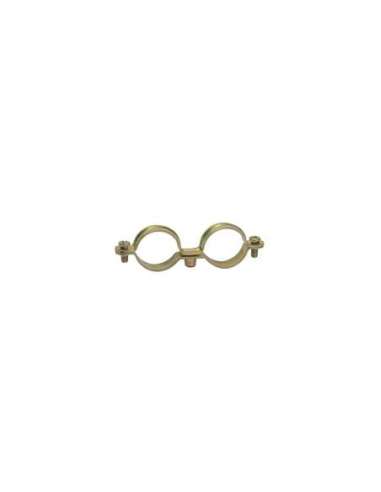 Abrazadera metálica doble M6 tipo AD Ø 12 mm acero - A000484891 CELLPACK 9B12AD (EMBALAJE DE 100 UNIDADES)