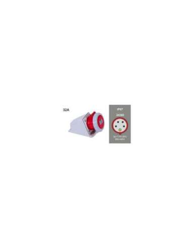 Base mural IP67 32A-380/415V 3P+N+T serie 11 - A000496169 FAMATEL 24393