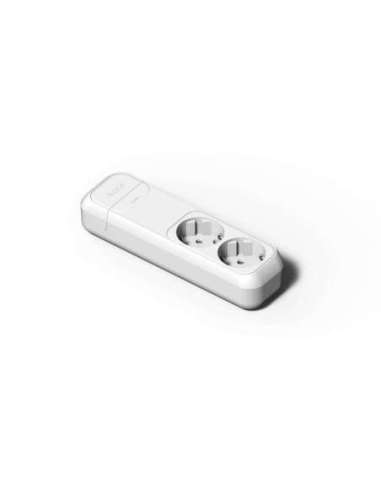 Base doble 16A-250V TT lateral de color blanco - A000496237 FAMATEL 2502