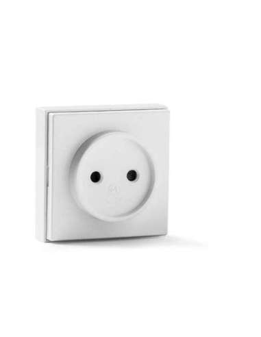 Base superficie sin TT 10A 250V de color blanco nieve - A000496725 FAMATEL 5024-B (EMBALAJE DE 24 UNIDADES)