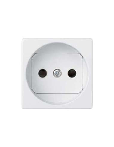 Base de enchufe bipolar 16 A 250V~ con dispositivo seguridad y embornamiento a tornillo - A000608079 SIMON 27431-65