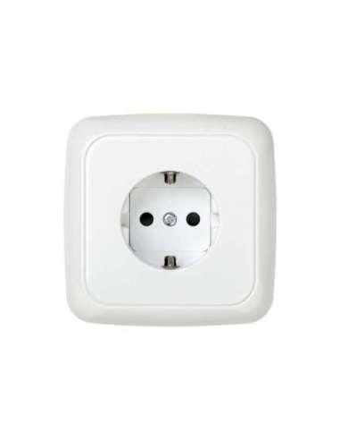 Base de enchufe schuko monobloc 16 A 250 V~ con disp. seguridad y sistema de embornamie - A000608118 SIMON 31472-60