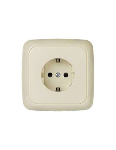 Base de enchufe schuko monobloc 16 A 250 V~ con disp. seguridad y sistema de embornamie - A000608119 SIMON 31472-61